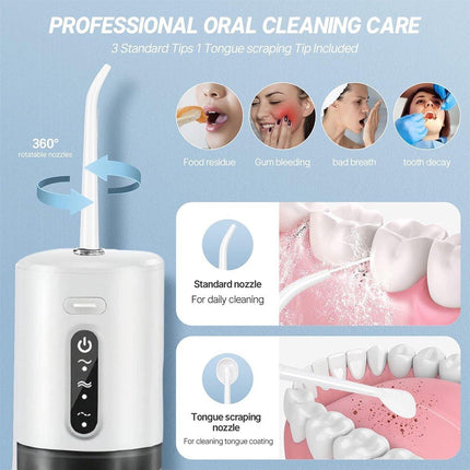 Portable Electric Oral Irrigator Water Flosser Dental Cleaner Stone Removal Tool