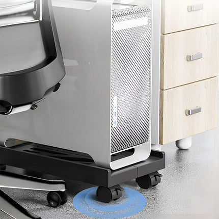 Plastic Computer Case Bracket Retractable Mobile Host Shelf for Under Desk Use