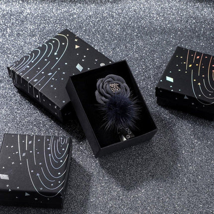 20x Holographic Silver Foil Jewelry Box for Earrings Bracelets Rings Packing Box