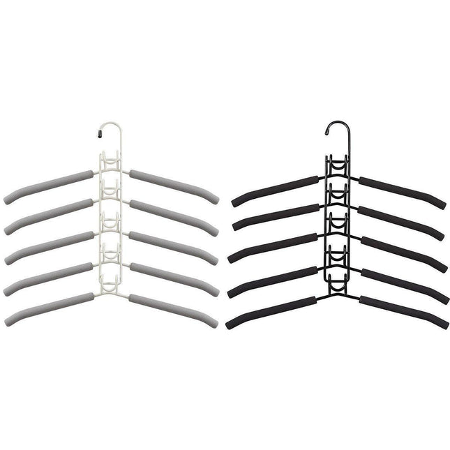 Space-saving Multi-layer Folding Hanger Hook Closet Organizer Clothes Rack