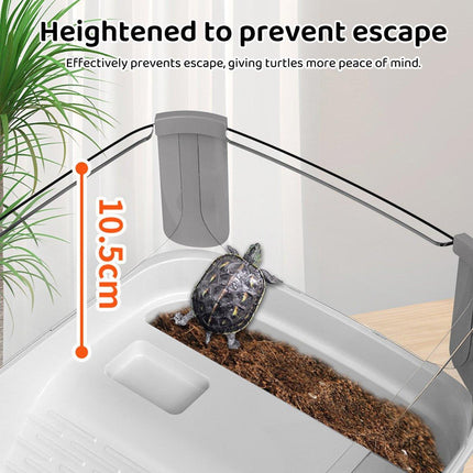 Tortoise Tank With Basking Table Brazilian Turtle Habitat For Living Room