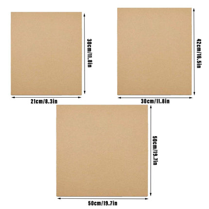 50pcs Corrugated Cardboard Sheets Express Carton Spacer Gasket Packing Material