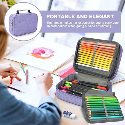 Large Capacity Waterproof Pen Pouch Pencil Case Student Stationery Storage Bag