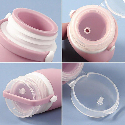4pcs Travel Storage Bottles Set Refillable Silicone for Shampoo Lotion Cosmetics