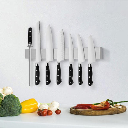 40/50cm Stainless Steel Magnetic Knife Rack Holder Knives Tool Shelf Magnet NEW - Aimall