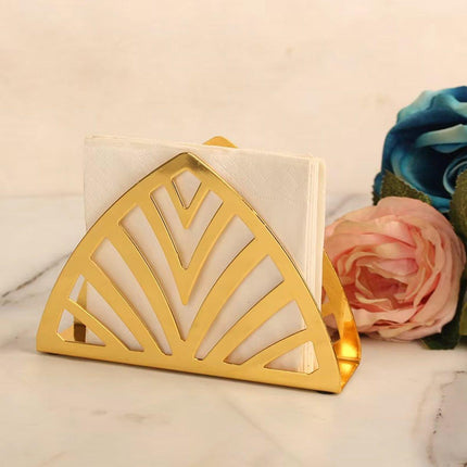 2 Nordic Hollow Napkin Holder Stainless Steel Tissue Dispenser Organiser Kitchen
