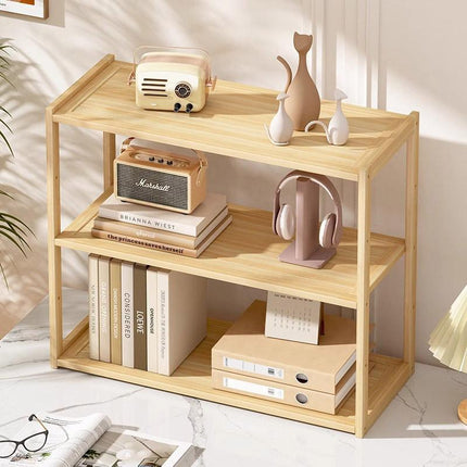 3 Tier Desktop Shelf Organiser Office Storage Rack Space Saving Desk Stand