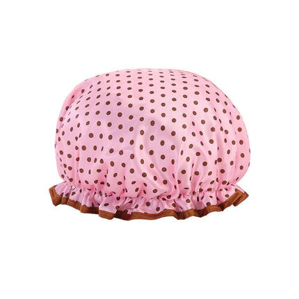Woman Shower Cap Reusable Long Hair Large Turban Bathroom Waterproof Hair Cap