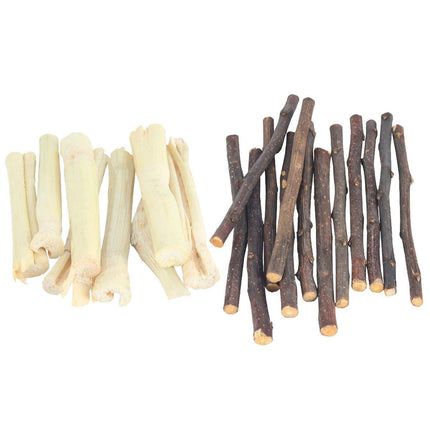 Natural Rabbit Molar Snacks Hamster Branches Sweet Bamboo Grinding Teeth Wood