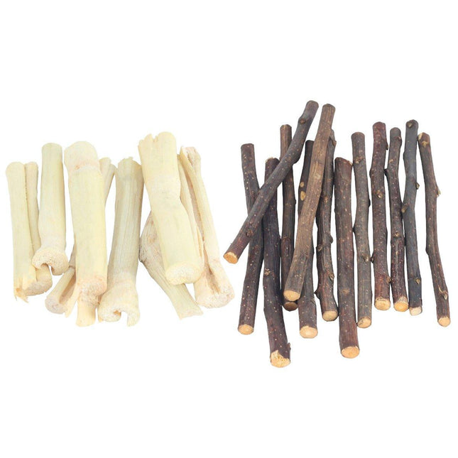 Natural Rabbit Molar Snacks Hamster Branches Sweet Bamboo Grinding Teeth Wood
