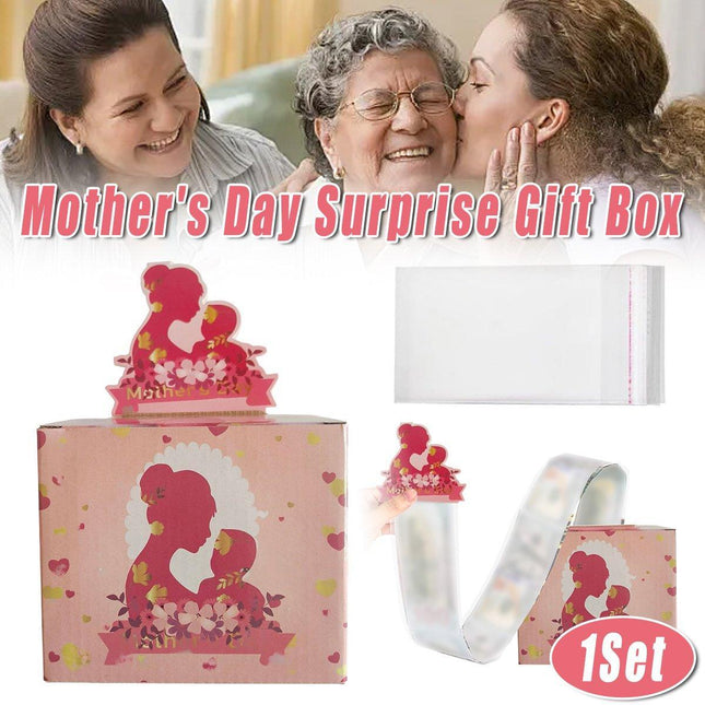 Creative Mothers Day Money-drawing Gift Box Pull-out Surprise Cash Box Decor