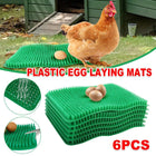 6PCS Egg Laying Box Mat Plastic Chicken Nest Grass Pad Imitation Grass Gasket
