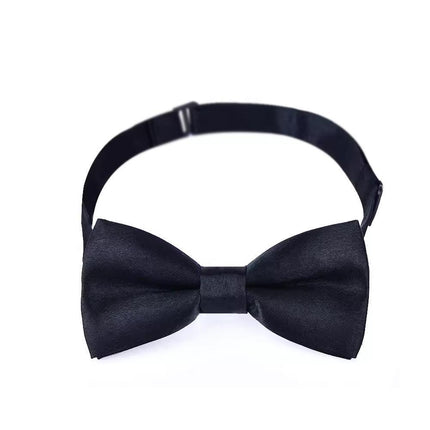 Solid Color Glossy Double-layer Children's Bow Tie Two-color Baby Korean Style Small - Aimall