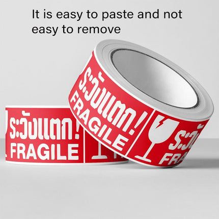 4Rolls Fragile Warning Label Stickers English Caution Handle With Care Packaging