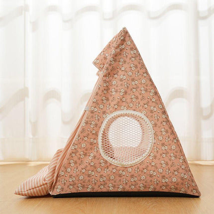 Cat Tent Pet Kennel Dog House Bed Removable Washable Foldable Comfortable Design