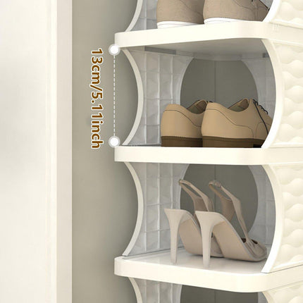 6/7 Tier Foldable Shoe Rack Simple Home Door Organizer Folding Shoe Stand
