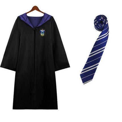 AU Harry Potter Gryffindor Ravenclaw Slytherin Robe Cloak Tie Costume Wand Scarf - Aimall