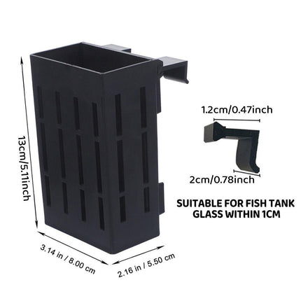Hydroponic Plant Storage Rack Fish Tank Decoration Square Aquarium Basket Holder