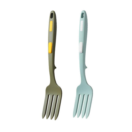 2PCS Silicone Heat Resistant Flexible Cooking Forks Dishwasher Safe Kitchen