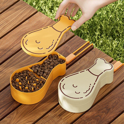 Portable Pet Water Bottle Outdoor Feeder Dual Purpose Drinking Travel Use