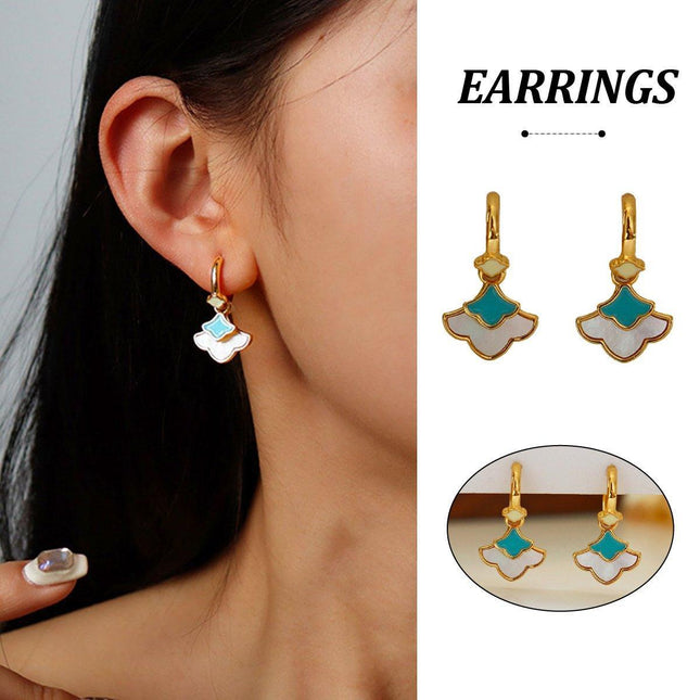 New Chinese Ginkgo Leaf Earrings Simple Delicate Design Elegant Jewelry
