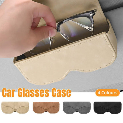 Car Sunglasses Holder Sun Visor Glasses Clip Storage Case Organizer for Vehicles