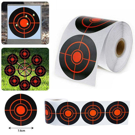 250X Roll Shooting Target Self Adhesive Targets Splatter Reactive Target Sticker - Aimall