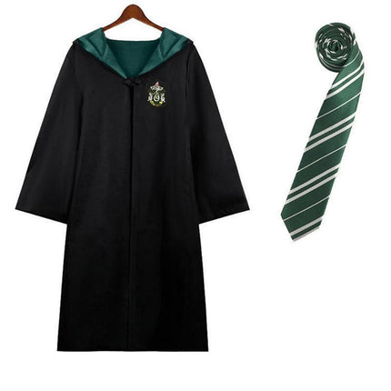 AU Harry Potter Gryffindor Ravenclaw Slytherin Robe Cloak Tie Costume Wand Scarf - Aimall