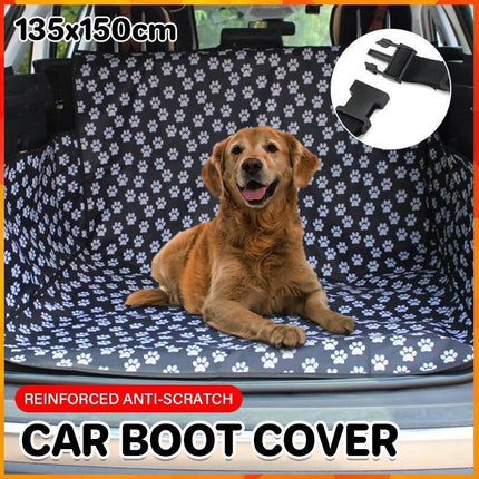 Pet Boot Car Seat Cover Hammock Nonslip Dog Puppy Cat Waterproof Rear Large - Aimall