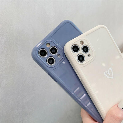Pink Girly Heart Shockproof Case For iPhone 13 12 11 Pro Max Mini XR 8 7 X XS MAX - Aimall