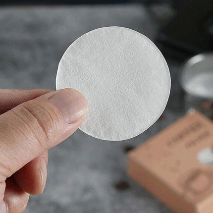 100PCS 51/53/58mm Coffee Machine Filter Paper Powder Round Raw Wood Breville - Aimall