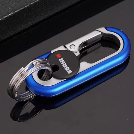 Keychains Fashion Men's Stainless Steel Ring Creative Metal Car Accessory Gift - Aimall
