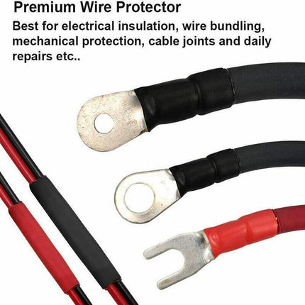 Grade Marine Heat Shrink Tubing 3:1 Wire Sleeve Glue Inside Fast Wrap Insulation Black - Aimall