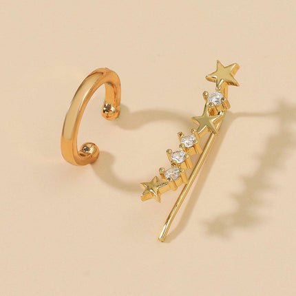 Simple Ear Clips No Piercing Stud Earrings Set Non Pierced Fashion Jewellery