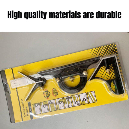 300MM Multifunctional Angle Ruler with 180 Degree Protractor Level Woodworking Tool