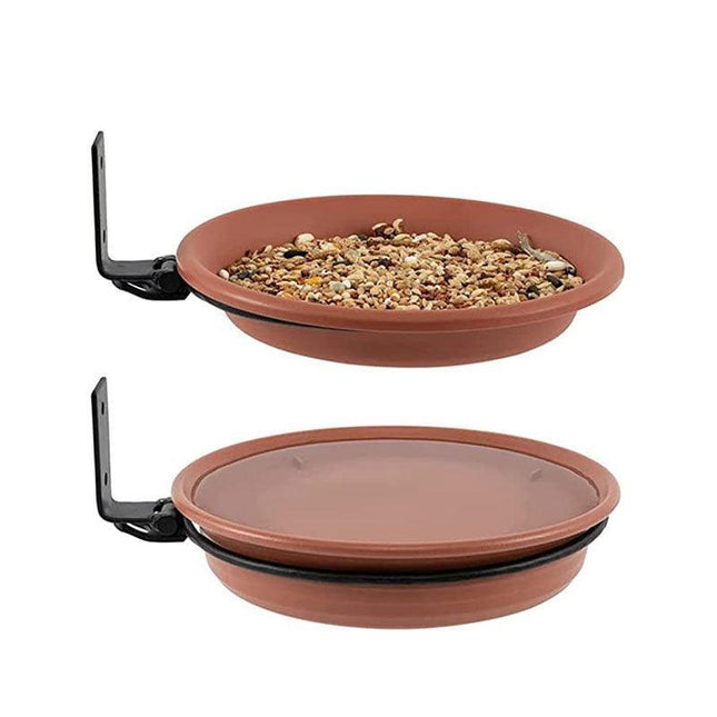 Hanging Bird Feeder in a Garden Setting