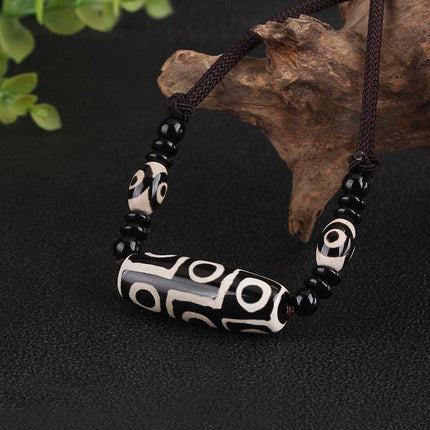 Ethnic Bead Choker Necklace Cotton Linen Fashion Jewelry Accessories for Women