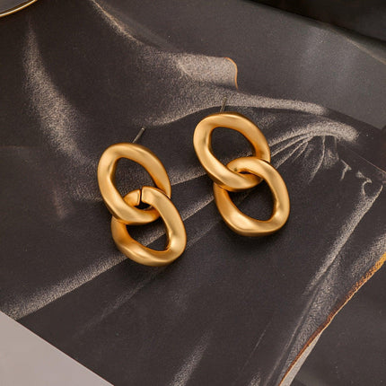 Fashion Retro Hoop Earrings Stylish Large Hoop Earrings Women Vintage Jewelry