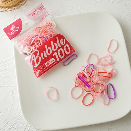 100PCS Elastic Rubber Hair Ties Hair Bands for Women and Girls