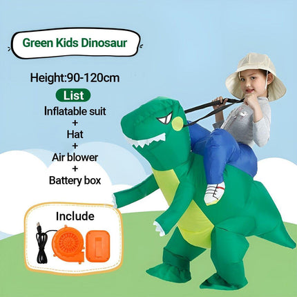 Inflatable Dinosaur Rider Costume Dinosaur Suit for Party and Halloween Cosplay