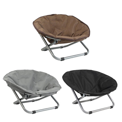 Folding Pet Bed Chair Portable Round Dog Bed Cat Bed Cushion for Pets Indoor Use