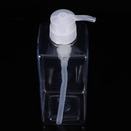 2PCS Square Bottle Travel Cosmetic Hand Soap Shampoo Lotion Dispenser Refillable