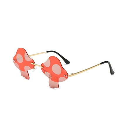 Decorations Party Favor Sunglasses for Women Eyewear Mushroom Shape Sun Glasses - Aimall