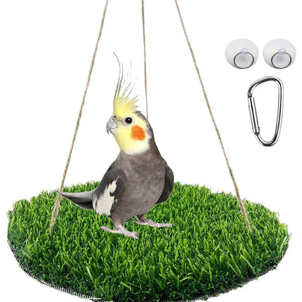 Parrot Turf Hammock Climbing Toy for Hamster Pet Bed Hanging Swing for Small Pet