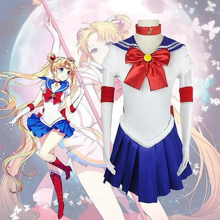 Anime Sailor Moon Tsukino Usagi Cosplay Costume Uniform Dress Halloween Outfits AU - Aimall