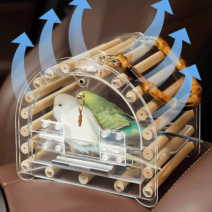 Portable Bird Carrier Bag Bird TravelCage Lightweight Cage For Parrot Ornamental