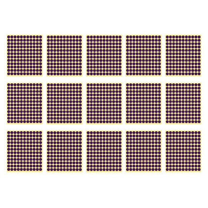 8/13/25/50mm Colour Sticker Dots Adhesive Round Labels Circular Scrapbooking Purple - Aimall