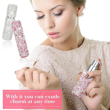 2pcs Travel Perfume Dispenser Refillable Spray Bottle Portable Sample Pack Tool