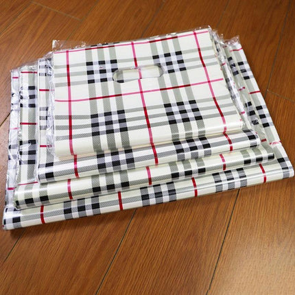 50x Reusable Plastic Tote Bag Eco Friendly Shopping Bags Durable Large Capacity