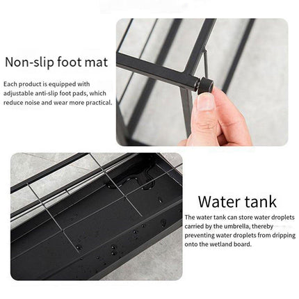 Home Umbrella Storage Rack Stand Organiser for Rain Gear Entryway Umbrella Shelf